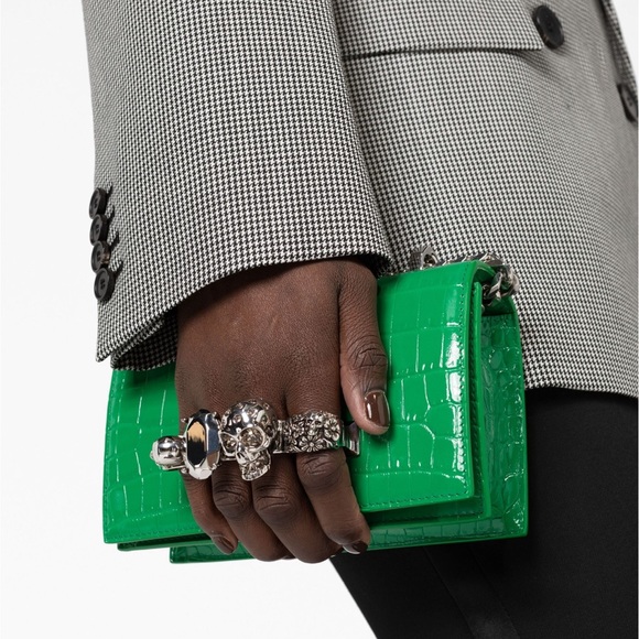 Alexander McQueen Jewelled Satchel Mini Shoulder Bag - Picture 14 of 15